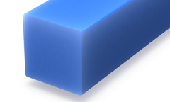 Silikonvierkantschnur blau